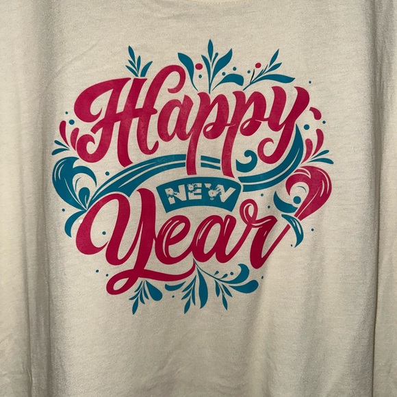 NWOT Handcrafted Happy Nee Year Shirt XL - Picture 2 of 4